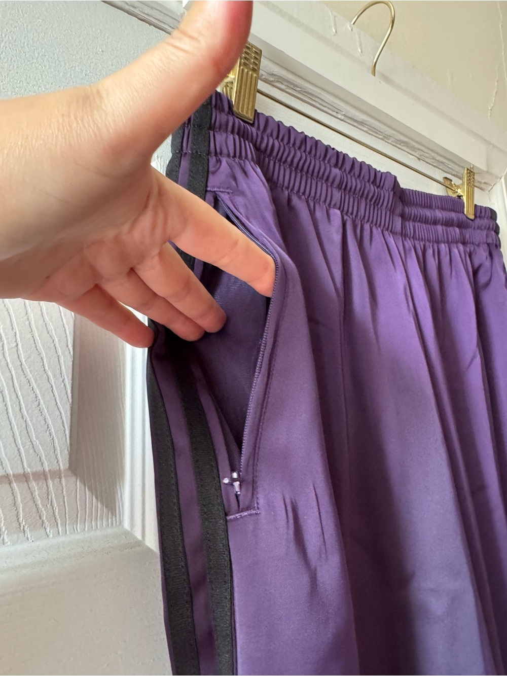 Adidas ADICOLOR SATIN WIDE LEG TRACK PANTS - Picture 8 of 14